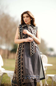 Zarqash - Luxe Lawn By Zarqash'24 Unstitched 3 Piece Summer Collection - aubranz.com