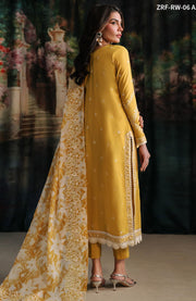 Zarif - ZARIF EMBROIDERED RAW SILK SUITS UNSTITCHES 3 PIECE - WINTER COLLECTION - aubranz.com