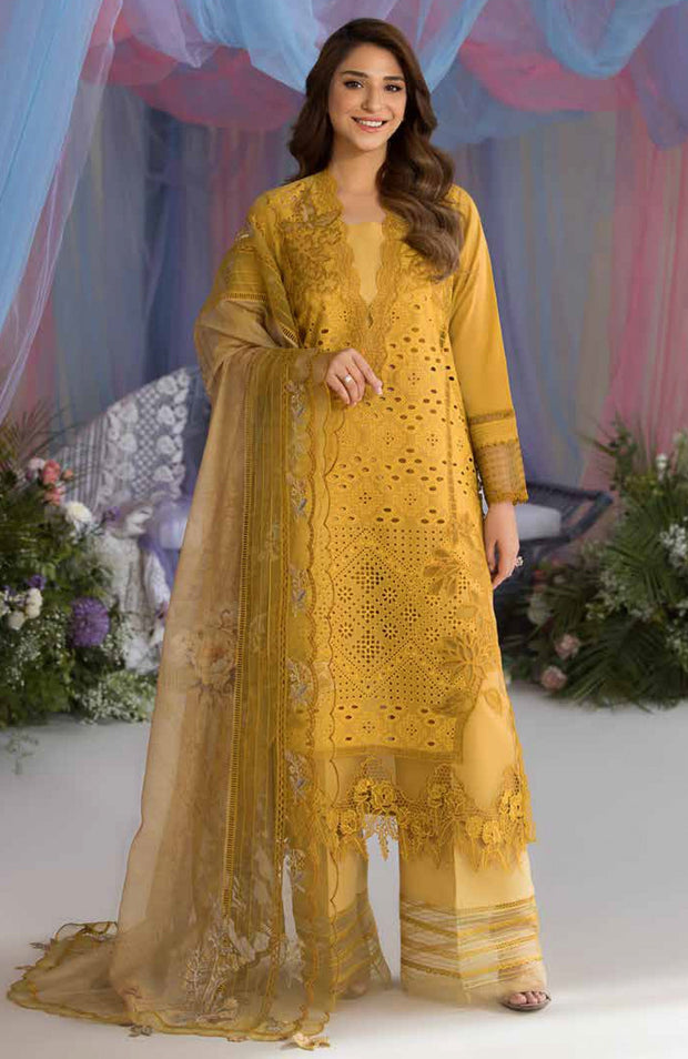 Sobia_Nazir - Sobia Nazir Luxury Lawn'25 Embroidered Suits Unstitched 3 Piece - Summer Collection - aubranz.com