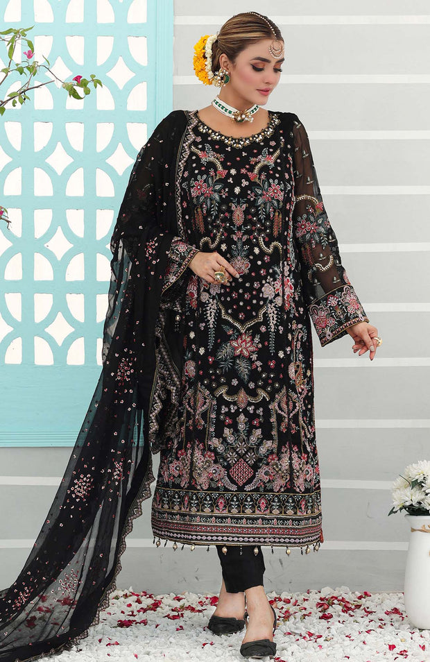 Pakdaman - PEHCHAAN FORMALS'24 BY PAKDAMAN EMBROIDERED SUITS UNSTITCHED 3 PIECE - FORMAL COLLECTION - aubranz.com