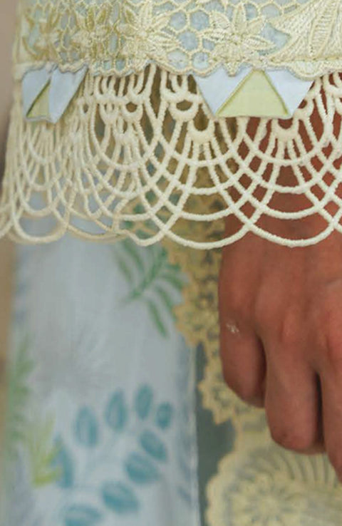 Abyaan - Aabyaan Shezlin Chikankari Lawn'25 Embroidered Suit Unstitched 3 Piece - Summer Collection - aubranz.com
