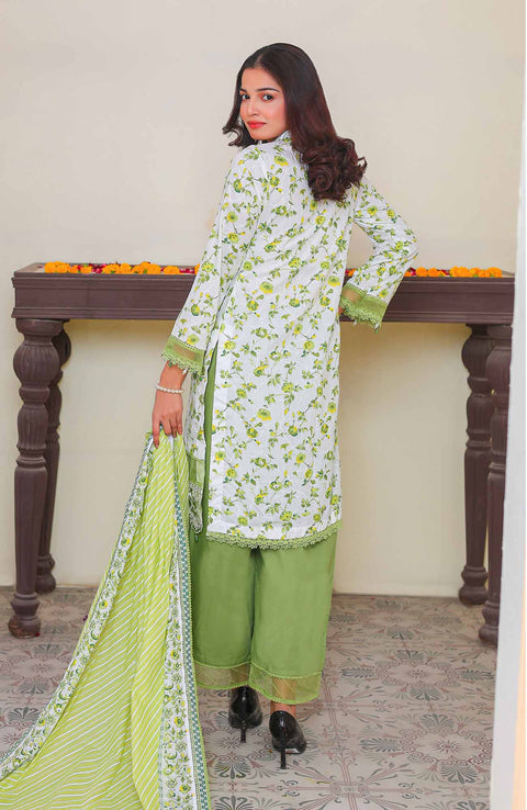 Abtextiles - Meerub Ikat Vol 2 Wrinkle Free Collection'25 By Ab Textile Embroidered Lawn Suit Unstitched 3 Piece - Summer Collection - aubranz.com