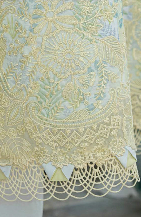 Abyaan - Aabyaan Shezlin Chikankari Lawn'25 Embroidered Suit Unstitched 3 Piece - Summer Collection - aubranz.com