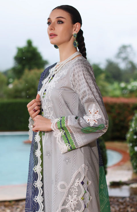 Charizma - Sheen Lawn'25 By Charizma Embroidered Suits Unstitched 3 Piece - Summer Collection - aubranz.com