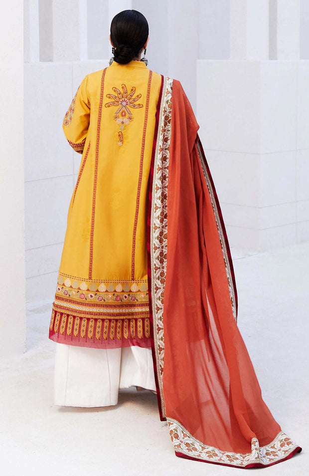 Zara_Shahjahan - Lawn Unstitched'24 By Zara Shahjahan Embroidered Lawn Suit Unstitched 3 Piece LUZS24L 1A - Summer Collection - aubranz.com