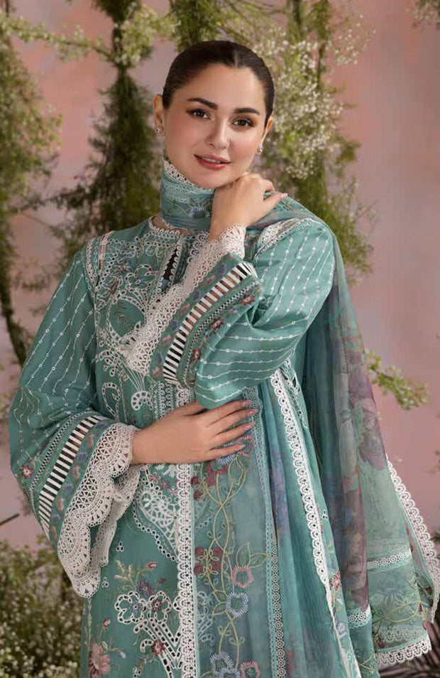 Sobia_Nazir - Sobia Nazir Luxury Lawn'25 Embroidered Suits Unstitched 3 Piece - Summer Collection - aubranz.com