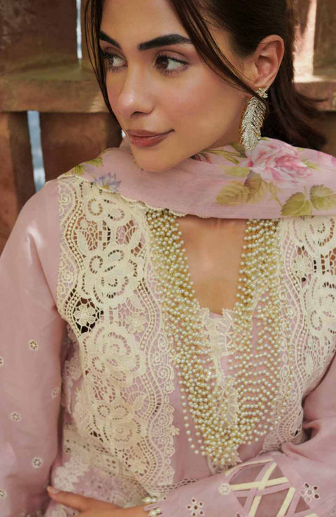 Manara - Manara Luxury Lawn'24 By Manara Lawn Suit Unstitched 3 Piece Summer Collection - aubranz.com