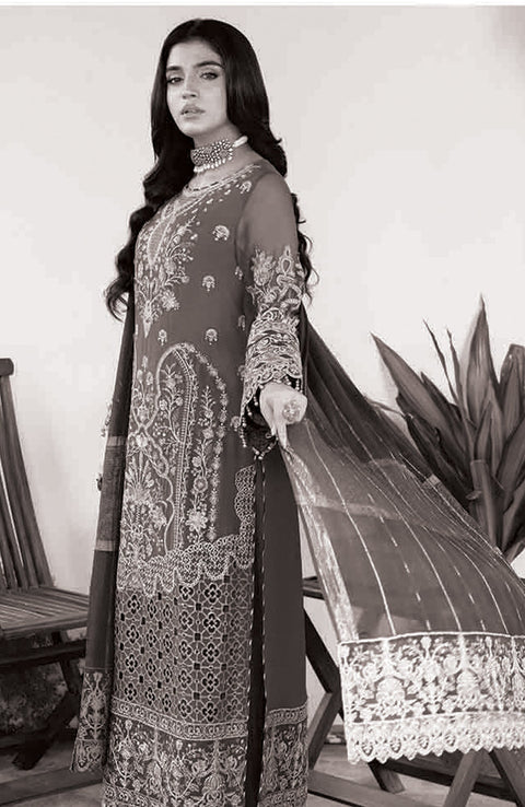 Imrozia - Sitarah'24 by Imrozia Embroidered Chiffon Suit Unstitched 3 Piece - Formal Collection - aubranz.com