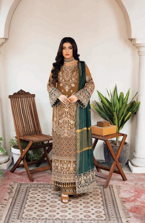 Imrozia - Sitarah'24 by Imrozia Embroidered Chiffon Suit Unstitched 3 Piece - Formal Collection - aubranz.com