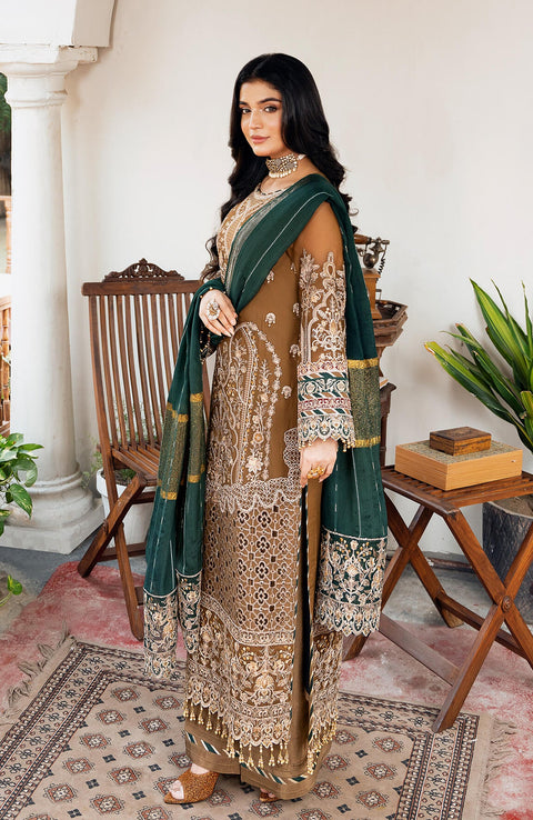 Imrozia - Sitarah'24 by Imrozia Embroidered Chiffon Suit Unstitched 3 Piece - Formal Collection - aubranz.com