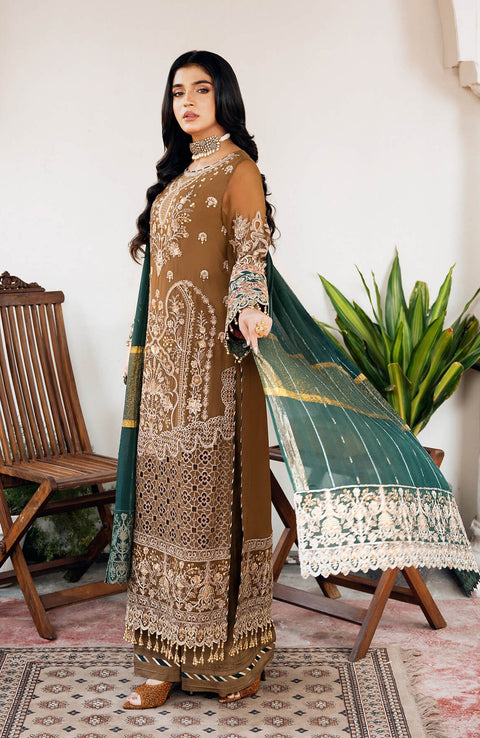 Imrozia - Sitarah'24 by Imrozia Embroidered Chiffon Suit Unstitched 3 Piece - Formal Collection - aubranz.com