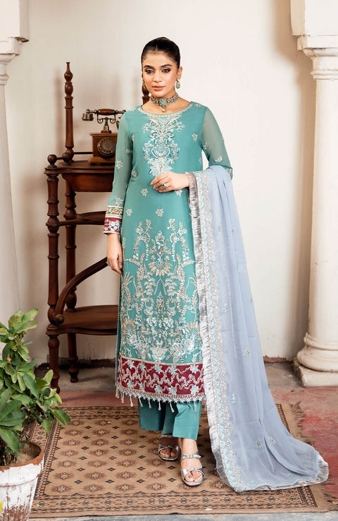 Imrozia - Sitarah'24 by Imrozia Embroidered Chiffon Suit Unstitched 3 Piece - Formal Collection - aubranz.com