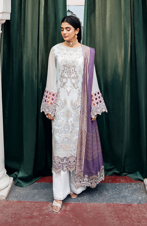 Imrozia - Sitarah'24 by Imrozia Embroidered Chiffon Suit Unstitched 3 Piece - Formal Collection - aubranz.com