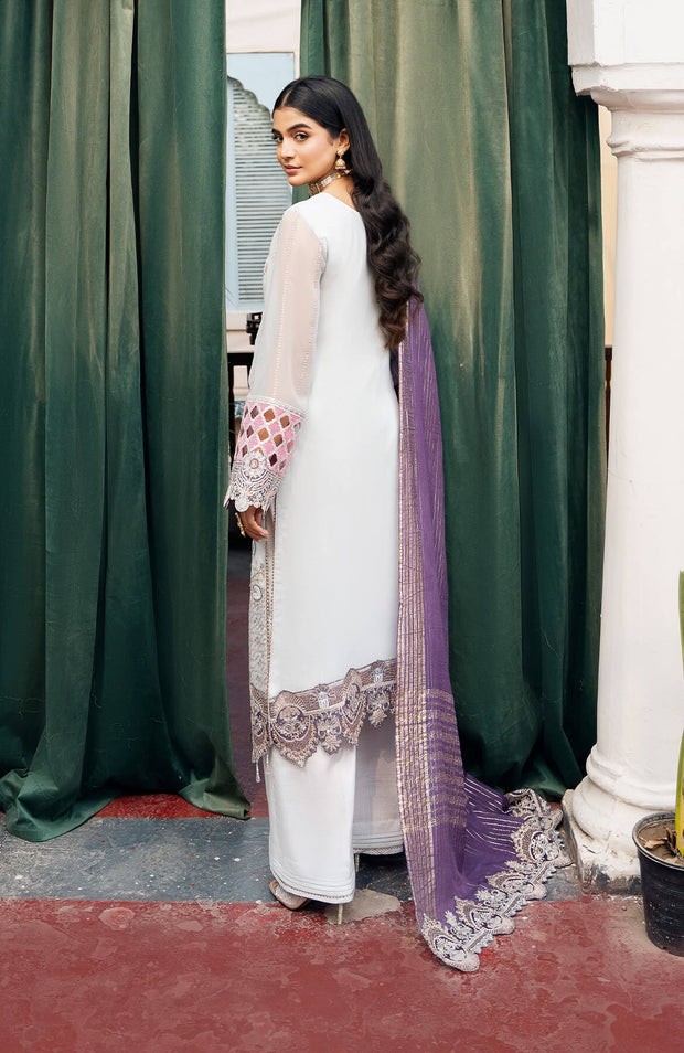 Imrozia - Sitarah'24 by Imrozia Embroidered Chiffon Suit Unstitched 3 Piece - Formal Collection - aubranz.com