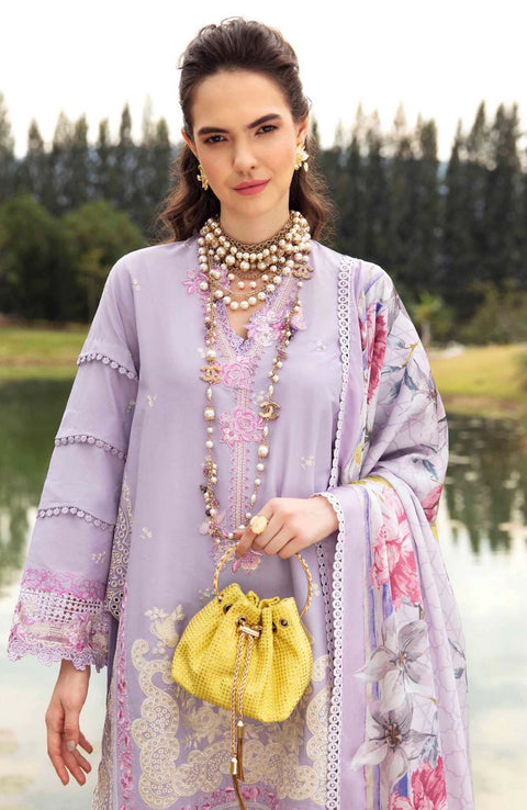 Sable Vogue - Luxury By Sable Vogue Lawn Suit'24 Unstitched 3 Piece Summer Collection - aubranz.com