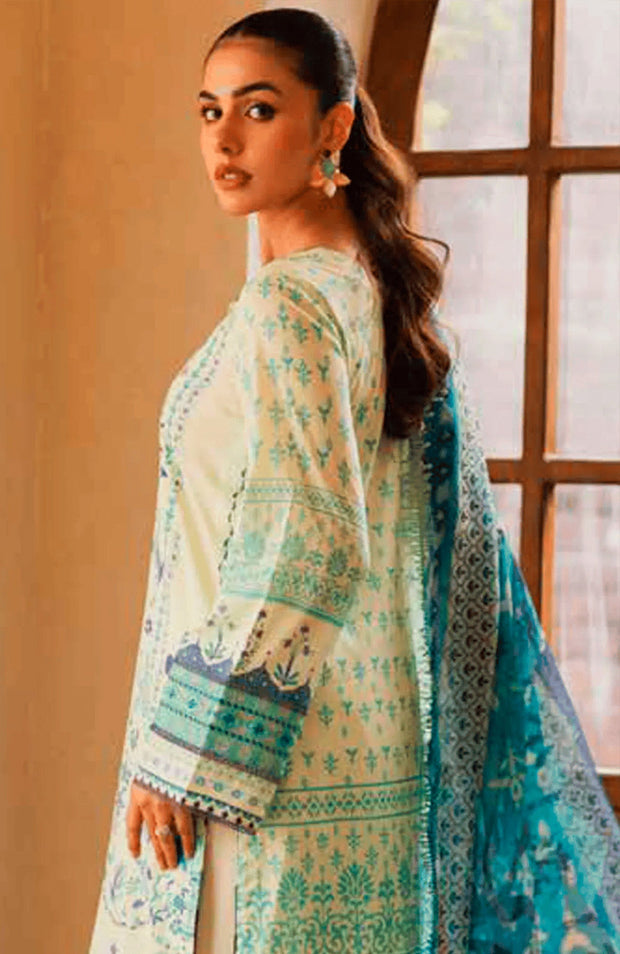 Freesia - Freesia Premium Lawn'25 Embroidered Suits Unstitched 3 Piece - Summer Collection - aubranz.com