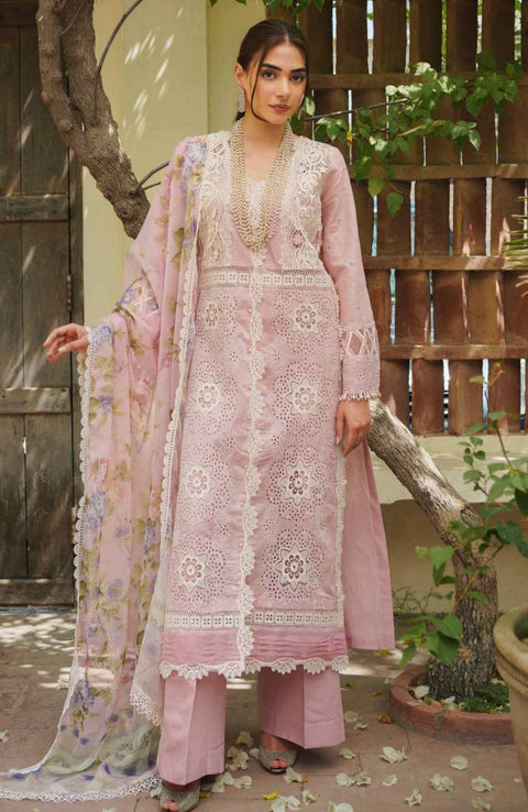 Manara - Manara Luxury Lawn'24 By Manara Lawn Suit Unstitched 3 Piece Summer Collection - aubranz.com