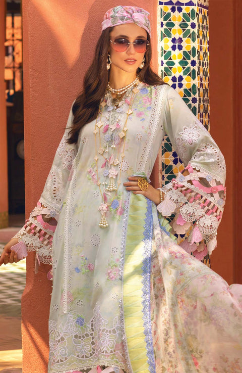 Annus Abrar - Neroli Luxury By Annus Abrar Lawn Suit'24 Unstitched 3 Piece Suit Summer Collection - aubranz.com