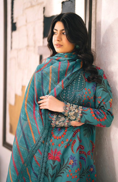 Xenia - Summer Soiree Lawn'24 By Xenia Lawn Suit Unstitched 3 Piece Summer Collection - aubranz.com