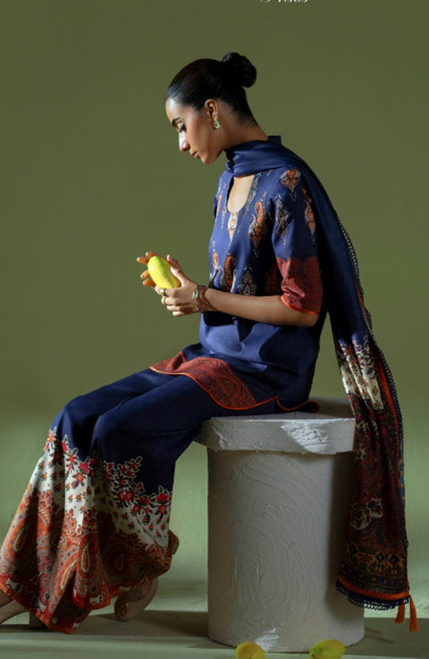 Saira_Rizwan - Joolie Prints Collecetion'25 By Saira Rizwan Printed Lawn Suit Unstitched 3 Piece - Summer Collection - aubranz.com