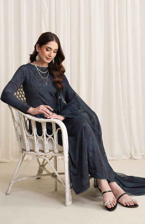 Zarif - Prints by Zarif Georgette Silk'24 Unstitched 3 Piece - WINTER COLLECTION - aubranz.com