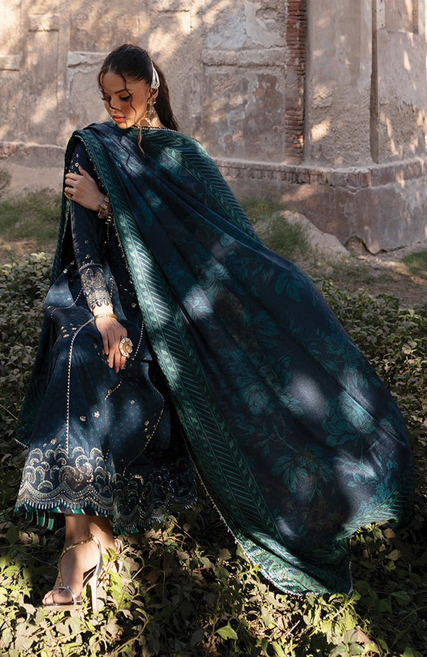 Xenia - Rumi Luxe'25 By Xenia Embroidered Chiffon Suit Unstitched 3 piece - Formal Collection - aubranz.com
