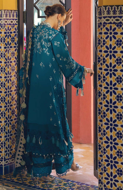 Annus Abrar - Neroli Luxury By Annus Abrar Lawn Suit'24 Unstitched 3 Piece Suit Summer Collection - aubranz.com