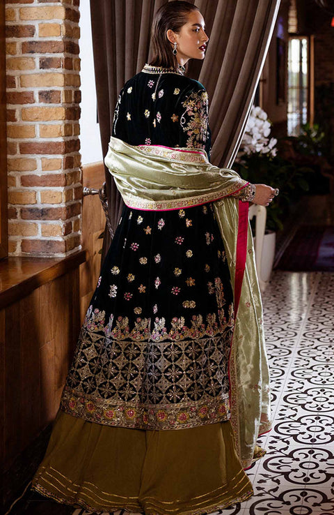 Mushq - Mushq Embroidered Velvet'24 Suit Unstitched 3 Piece - Winter Collection - aubranz.com