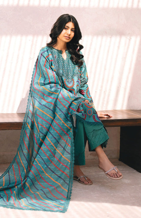 Xenia - Summer Soiree Lawn'24 By Xenia Lawn Suit Unstitched 3 Piece Summer Collection - aubranz.com