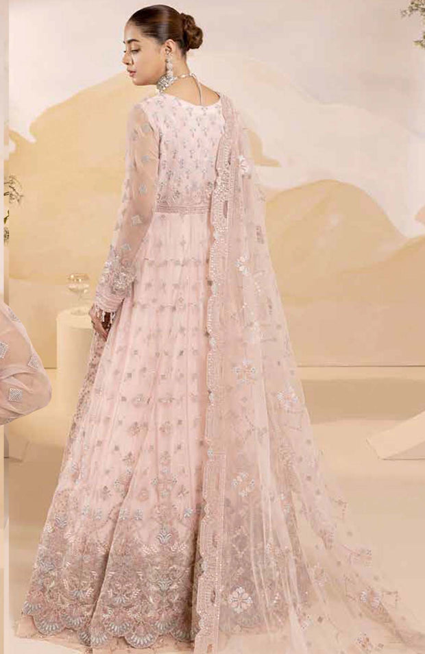 Lavish - Pareesa Chiffon Collection'24 By Lavish Embroidered Suit Unstithced 3 Piece - aubranz.com