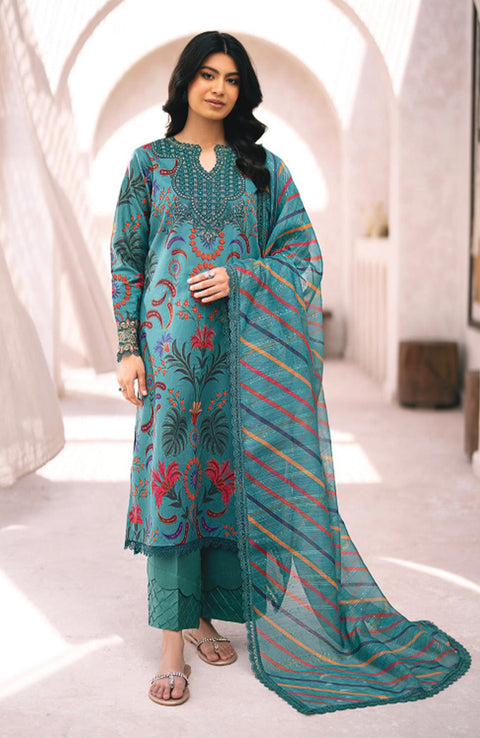Xenia - Summer Soiree Lawn'24 By Xenia Lawn Suit Unstitched 3 Piece Summer Collection - aubranz.com