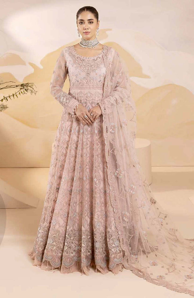 Lavish - Pareesa Chiffon Collection'24 By Lavish Embroidered Suit Unstithced 3 Piece - aubranz.com