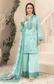Tawakkalfabrics - Tiyani Digital Printed Slub Lawn'24 By Tawakkal Unstitched 3 Piece Summer Collection - aubranz.com