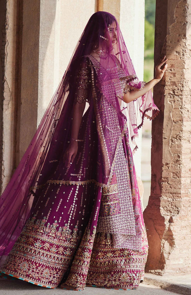 Qalamkar - Qalamkar shadmani raw silk'24 embroidered suits unstitched 3 piece - festive collection - aubranz.com