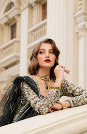 Parishay - Cindrella Luxury Formals'24 By Parishay Embroidered Suit Unstitched 3 Piece - aubranz.com