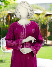 DOBBY PURPLE KURTI - J. JUNAID JAMSHED &nbsp;SKU#KURTI1 aubranz.com