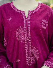DOBBY PURPLE KURTI - J. JUNAID JAMSHED &nbsp;SKU#KURTI1 aubranz.com