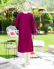 DOBBY PURPLE KURTI - J. JUNAID JAMSHED &nbsp;SKU#KURTI1 aubranz.com