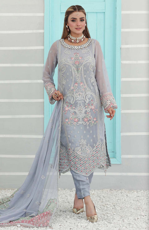 Pakdaman - PEHCHAAN FORMALS'24 BY PAKDAMAN EMBROIDERED SUITS UNSTITCHED 3 PIECE - FORMAL COLLECTION - aubranz.com