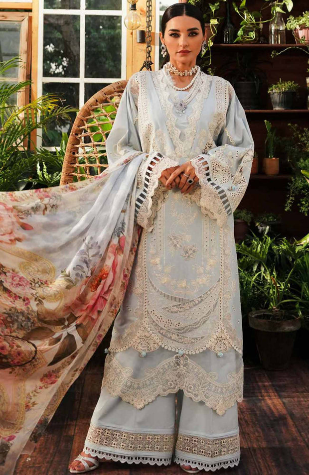 Kahf - Kahf Luxury Lawn'24 By Kahf Embroidered Lawn Suit Unstitched 3 Piece Summer Collection - aubranz.com