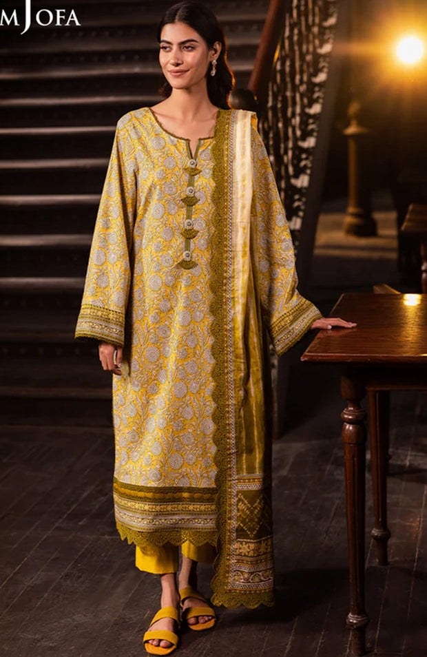 Asimjofa - Asim Jofa Lawn'25 Printed Suits Unstitched 3 Piece - Summer Collection - aubranz.com