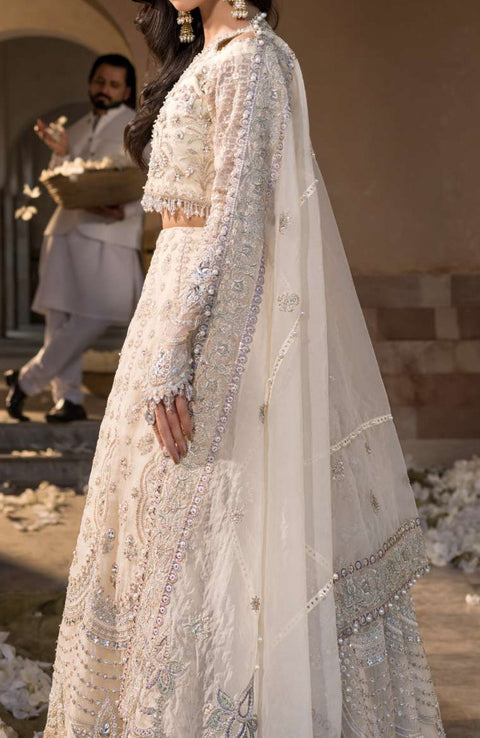 Elaf - Celebrations by Elaf Embroidered Organza Suit Unstitched 4 Piece - Formal Collection - aubranz.com