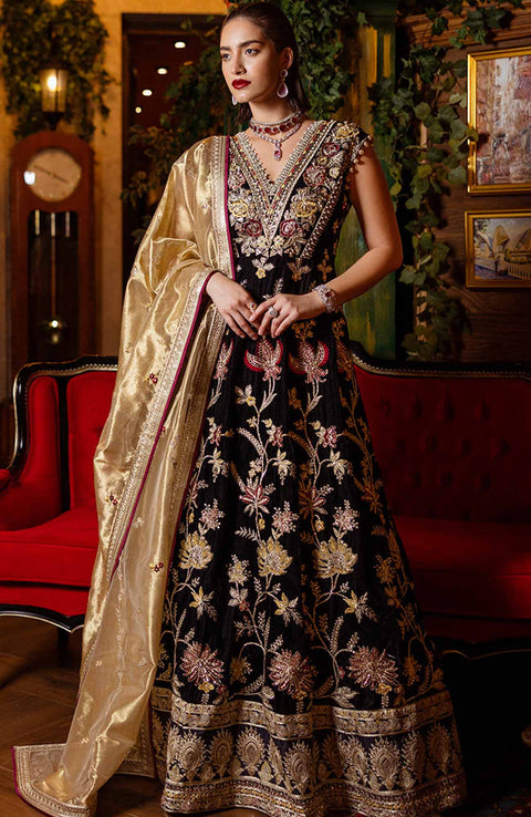 Mushq - Mushq Embroidered Velvet'24 Suit Unstitched 3 Piece - Winter Collection - aubranz.com