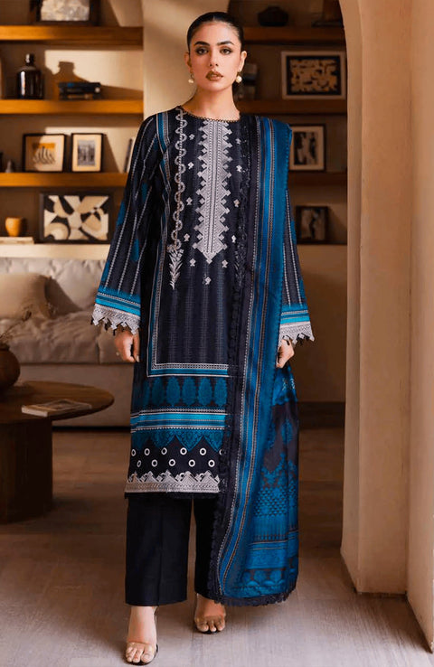 Freesia - Freesia Premium Lawn'25 Embroidered Suits Unstitched 3 Piece - Summer Collection - aubranz.com