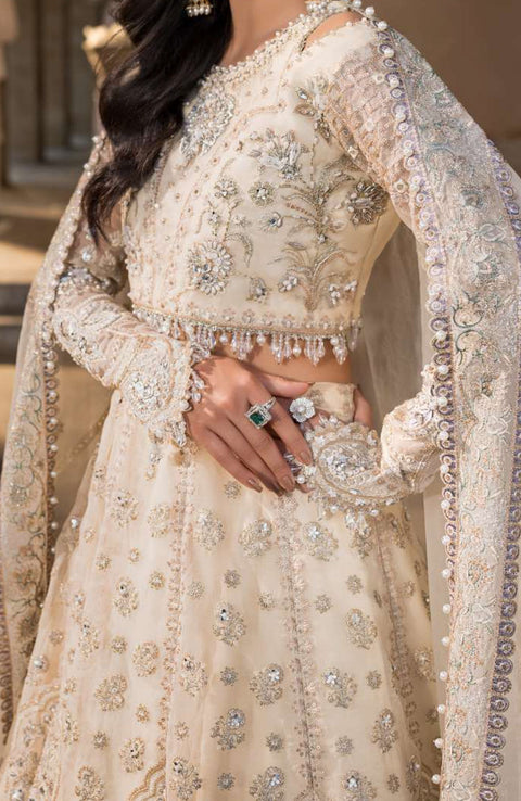 Elaf - Celebrations by Elaf Embroidered Organza Suit Unstitched 4 Piece - Formal Collection - aubranz.com