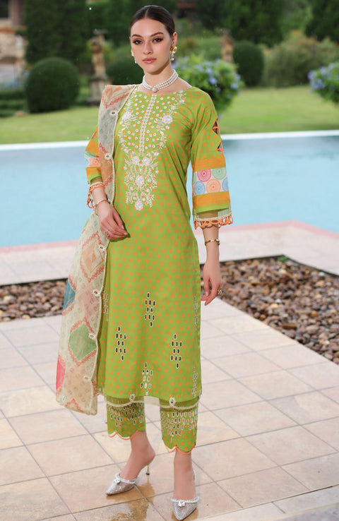 Charizma - Sheen Lawn'25 By Charizma Embroidered Suits Unstitched 3 Piece - Summer Collection - aubranz.com