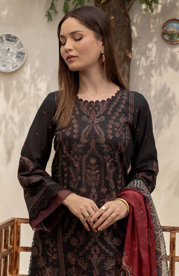 Zarif - Festive Embroidered Printed Edit'24 By Zarif Lawn Suit Unstitched 3 Piece Summer Collection - aubranz.com