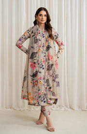 Zarif - Prints by Zarif Georgette Silk'24 Unstitched 3 Piece - WINTER COLLECTION - aubranz.com