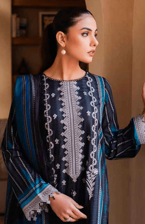Freesia - Freesia Premium Lawn'25 Embroidered Suits Unstitched 3 Piece - Summer Collection - aubranz.com