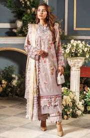 Alzohaib - Printkari Cutwork Applique Embroidered'24 By Al Zohaib Unstitched Cambric 3 Piece Suits Winter Collection - aubranz.com